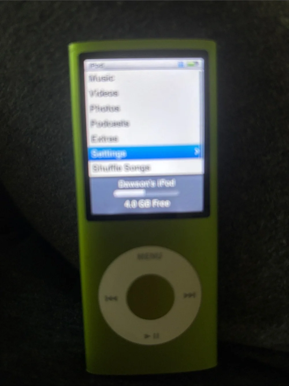 I pod bundle Green Portable MP3 Players with Built-In Click Wheel see pics!!